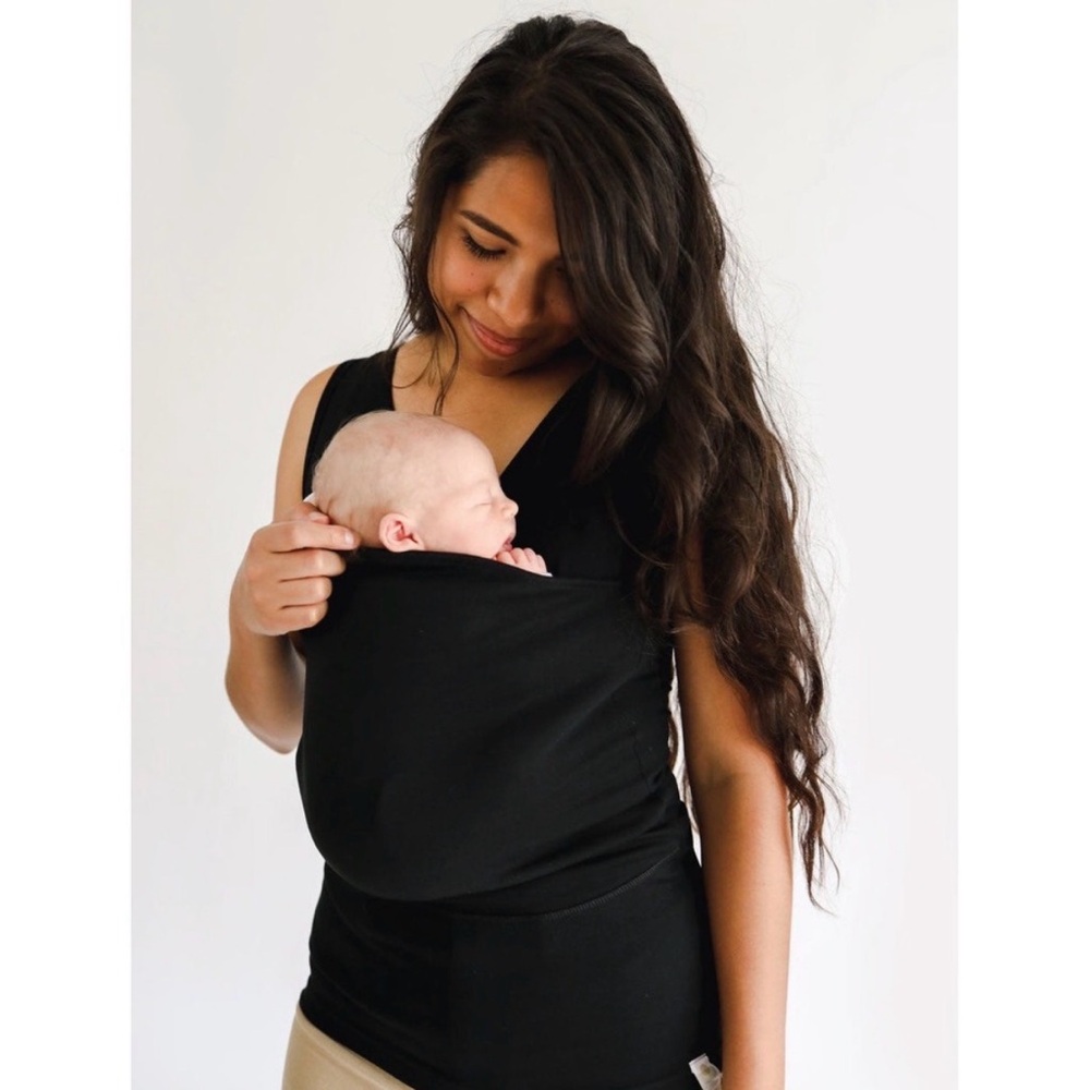 Lalabu‎ Soothe Tank Sleeveless Baby Wearing Shirt Black Size Medium